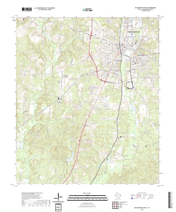 USGS Topographic Map – Nacogdoches South