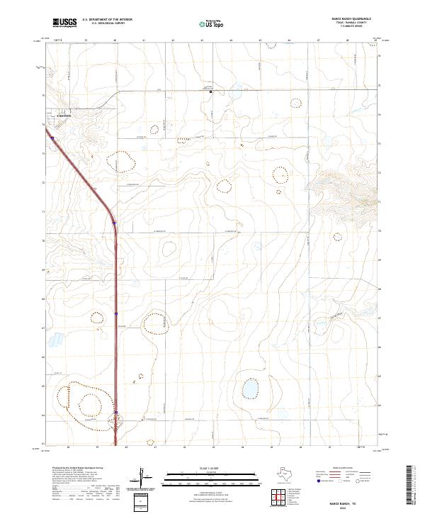 2022 Map of Nance Ranch, 2022 Print