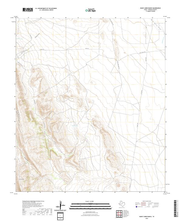 USGS Topographic Map – Nancy Anne Ranch