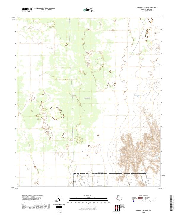 USGS Topographic Map – Nations East Well