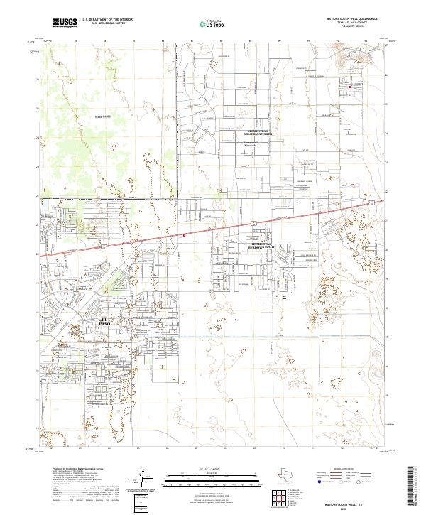USGS Topographic Map – Nations South Well