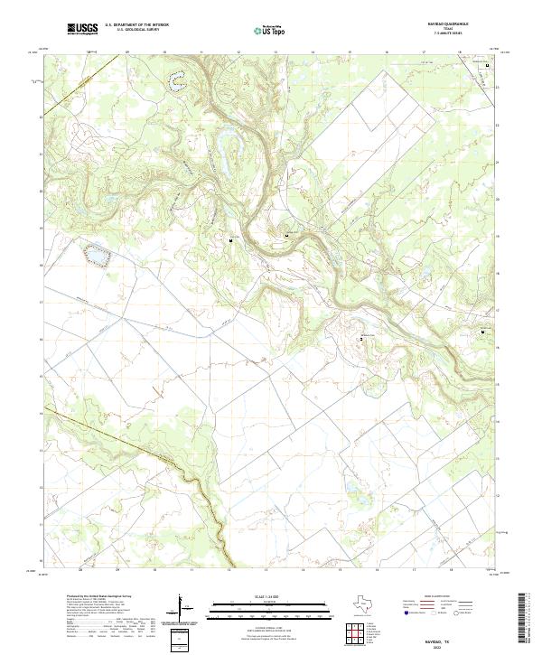 USGS Topographic Map – Navidad