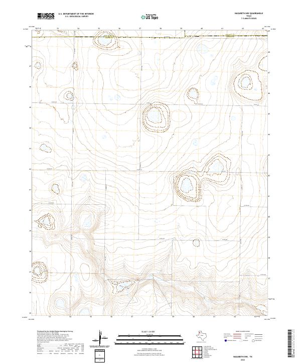2022 Map of Nazareth NW, 2022 Print