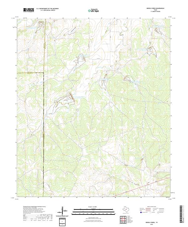 USGS Topographic Map – Needle Creek