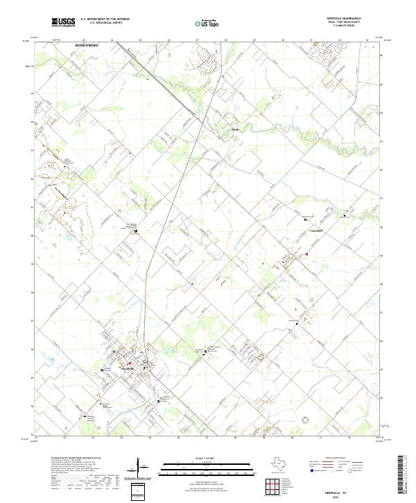 USGS Topographic Map – Needville