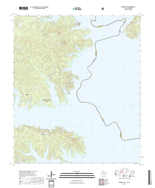 USGS Topographic Map – Negreet SW