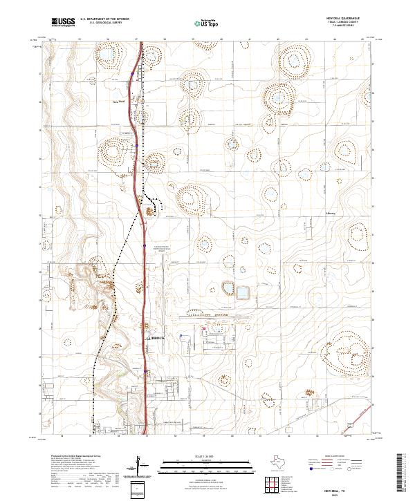 USGS Topographic Map – New Deal