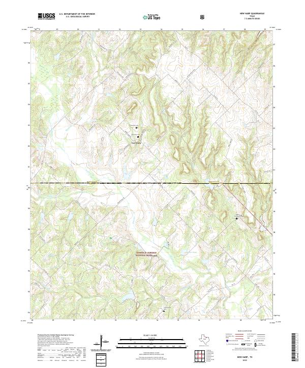 USGS Topographic Map – New Harp