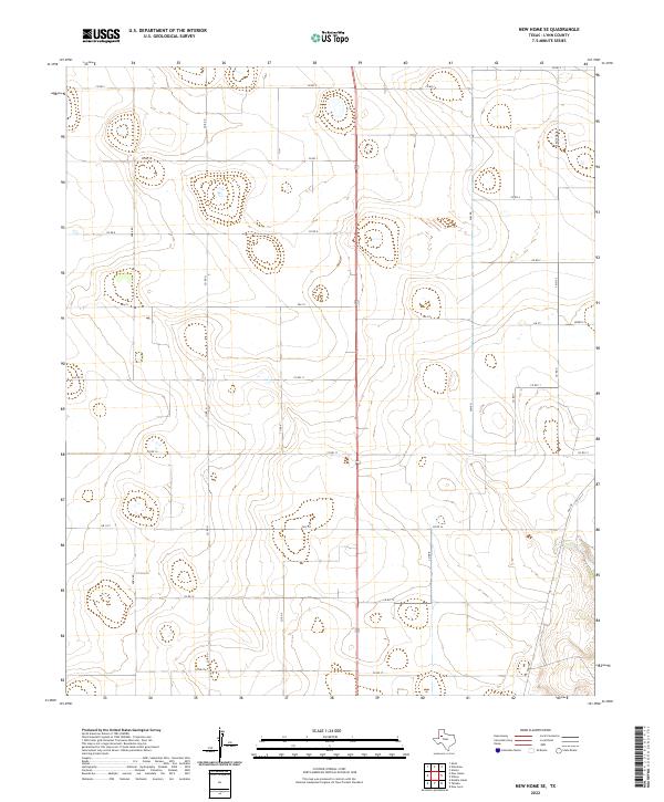USGS Topographic Map – New Home SE