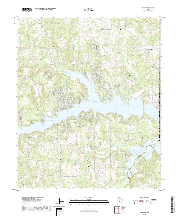 USGS Topographic Map – New Hope