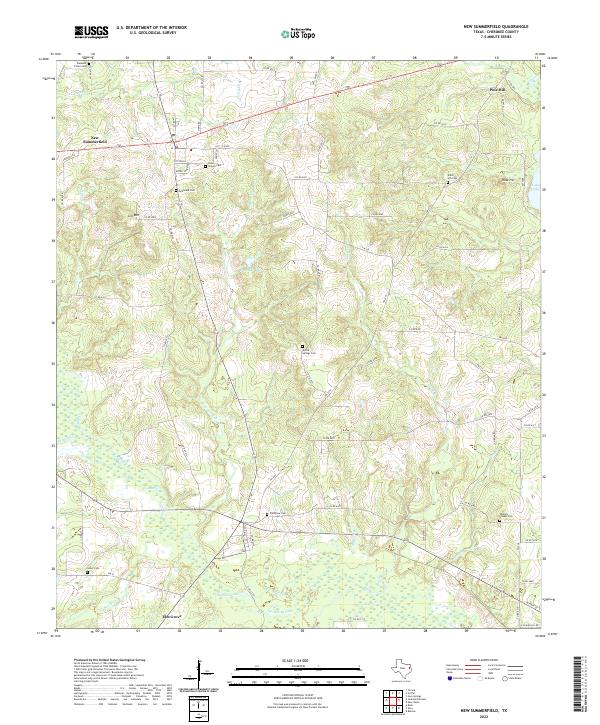 USGS Topographic Map – New Summerfield