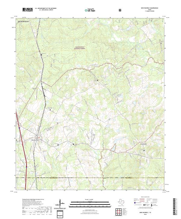 USGS Topographic Map – New Waverly