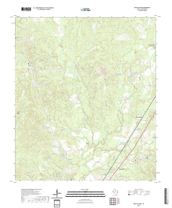 USGS Topographic Map – New Willard