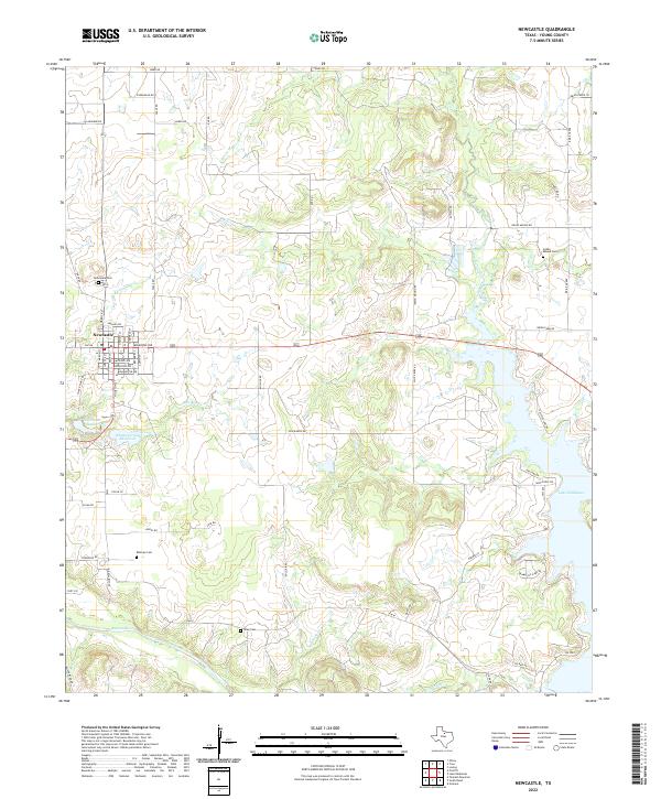 USGS Topographic Map – Newcastle