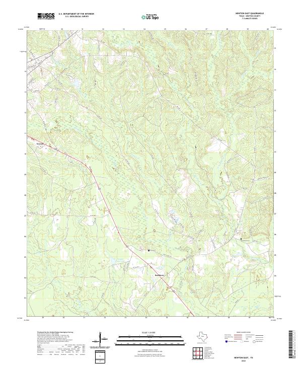 USGS Topographic Map – Newton East