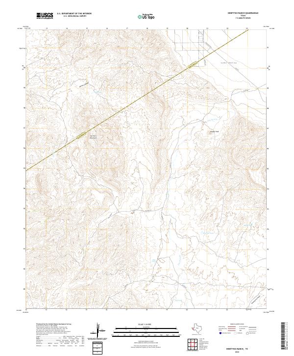 USGS Topographic Map – Ninetysix Ranch