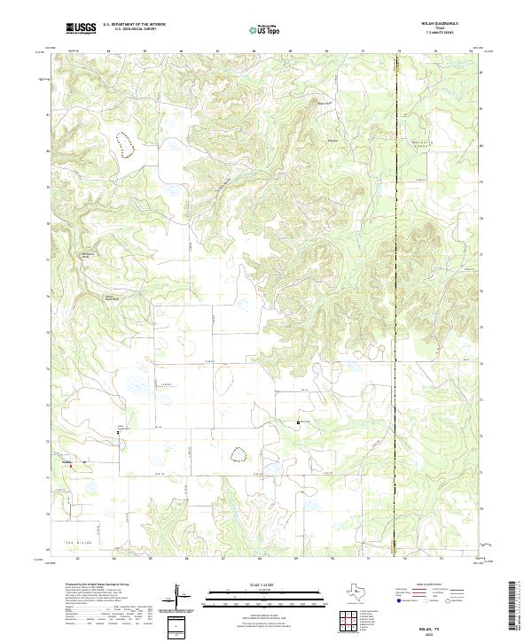USGS Topographic Map – Nolan