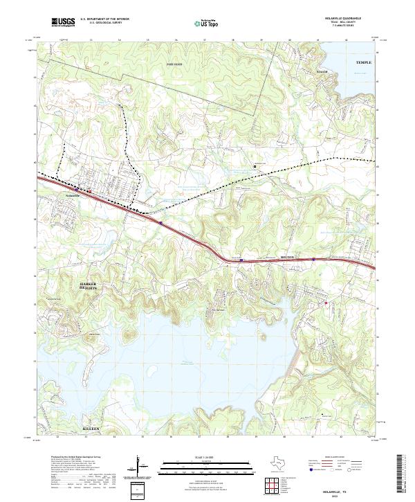 USGS Topographic Map – Nolanville