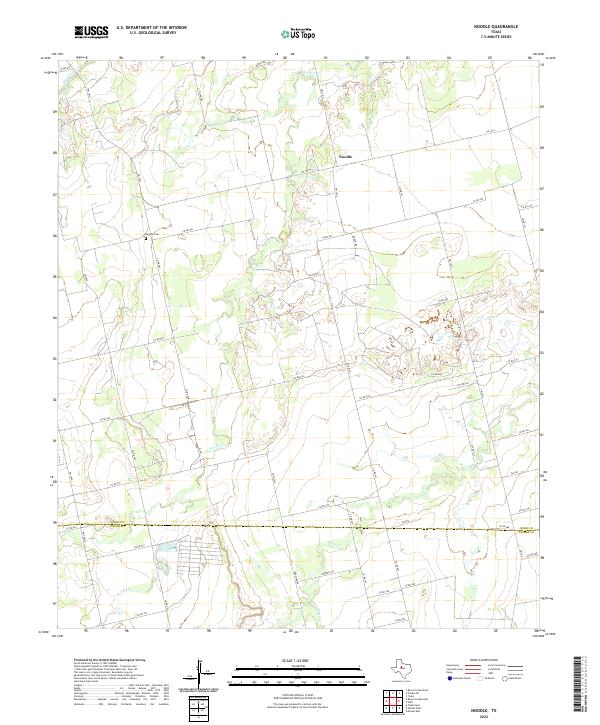 USGS Topographic Map – Noodle