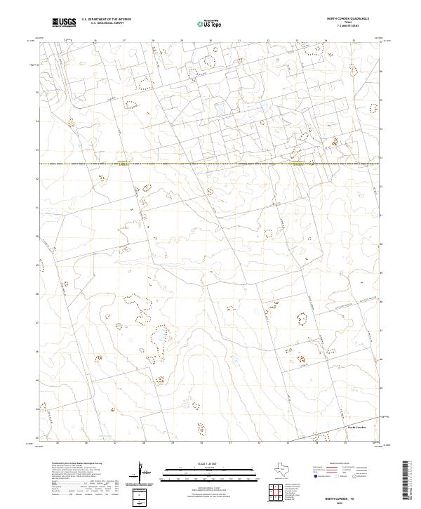 USGS Topographic Map – North Cowden