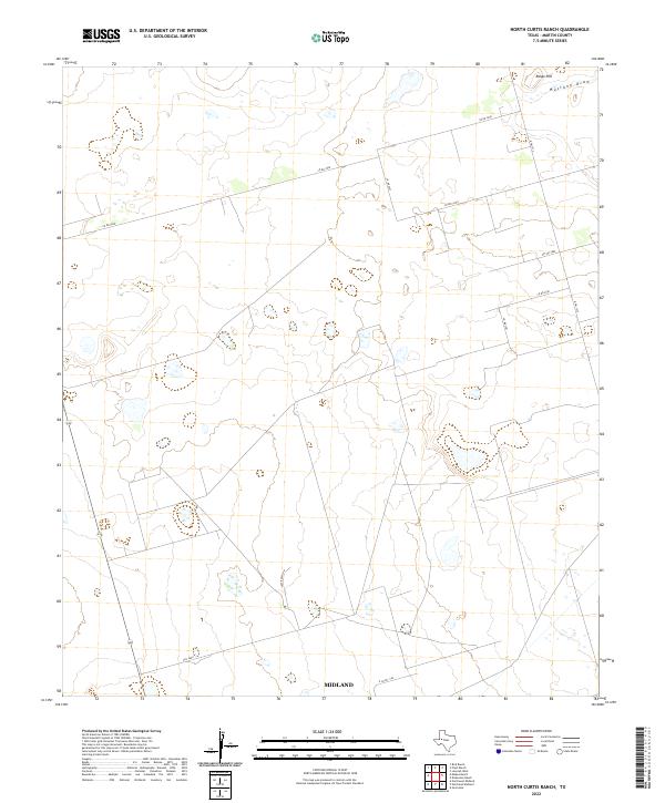 USGS Topographic Map – North Curtis Ranch