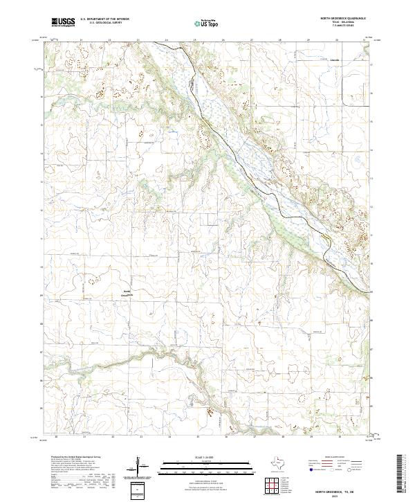 USGS Topographic Map – North Groesbeck
