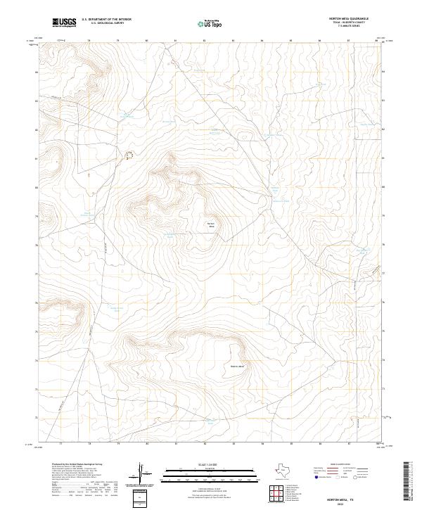 USGS Topographic Map – Norton Mesa