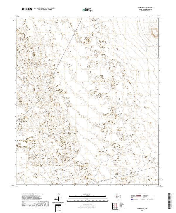 USGS Topographic Map – Notrees NW
