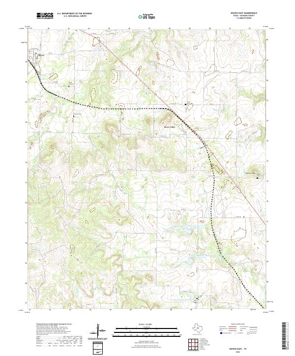 USGS Topographic Map – Novice East