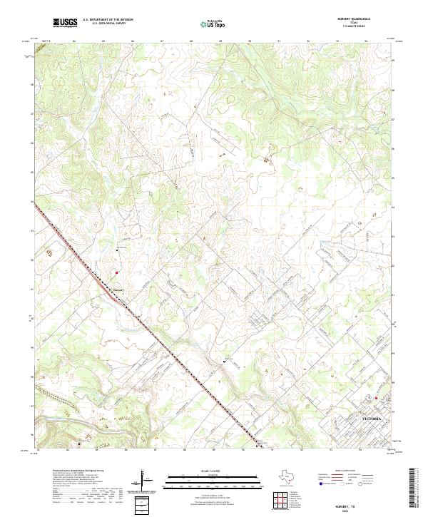 USGS Topographic Map – Nursery