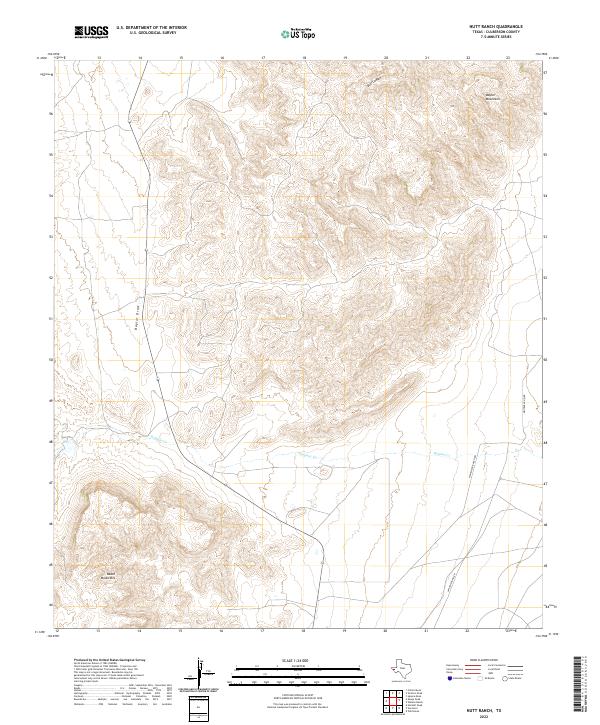 USGS Topographic Map – Nutt Ranch