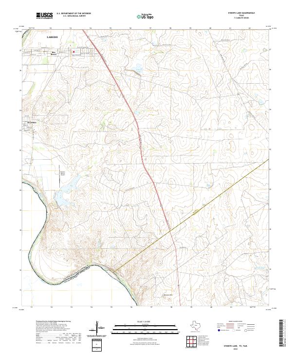 2022 Map of O'Keefe Lake, 2022 Print