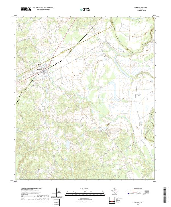 USGS Topographic Map – Oakwood