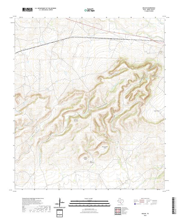 USGS Topographic Map – Odlaw
