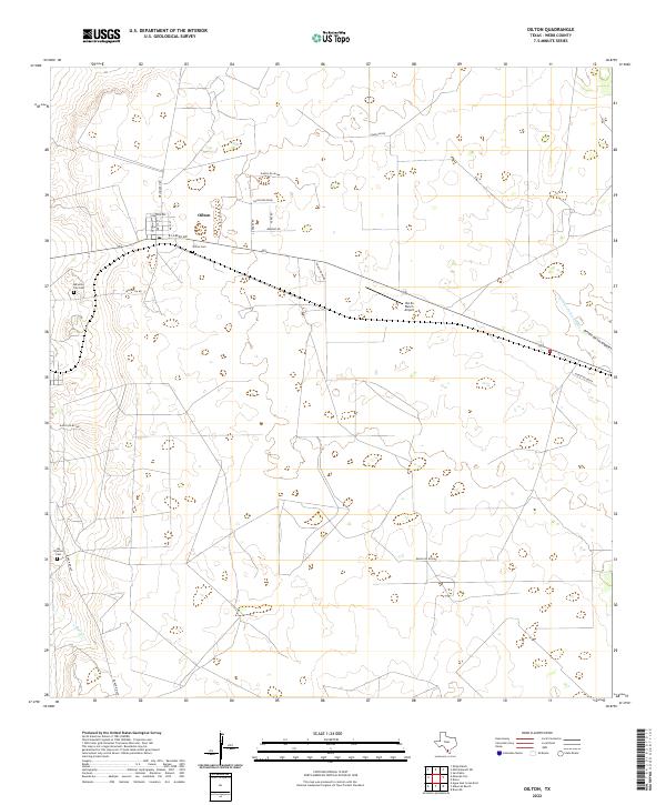 USGS Topographic Map – Oilton