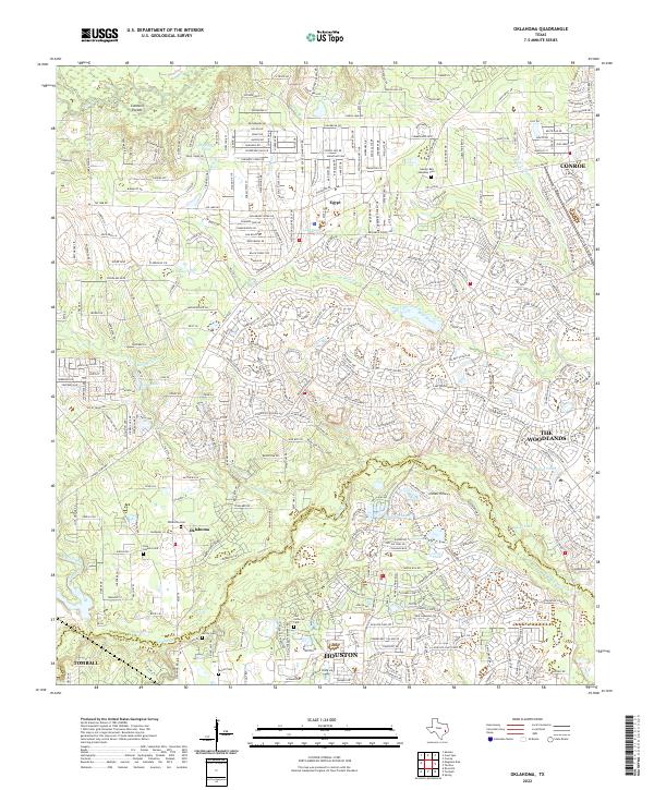 USGS Topographic Map – Oklahoma