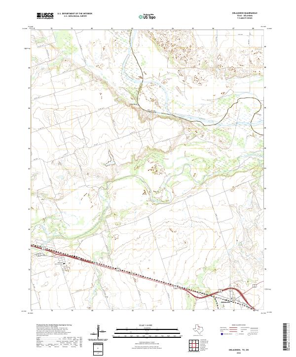 USGS Topographic Map – Oklaunion