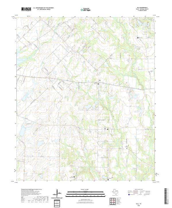 USGS Topographic Map – Ola
