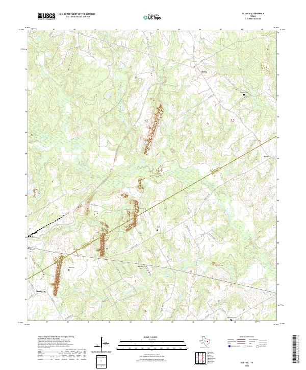 USGS Topographic Map – Oletha