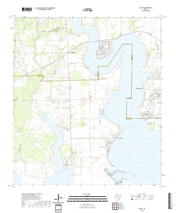 USGS Topographic Map – Olivia