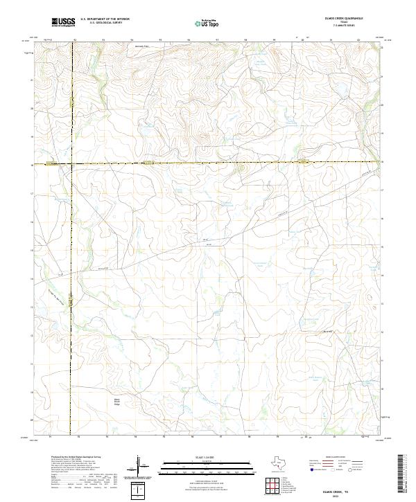 USGS Topographic Map – Olmos Creek