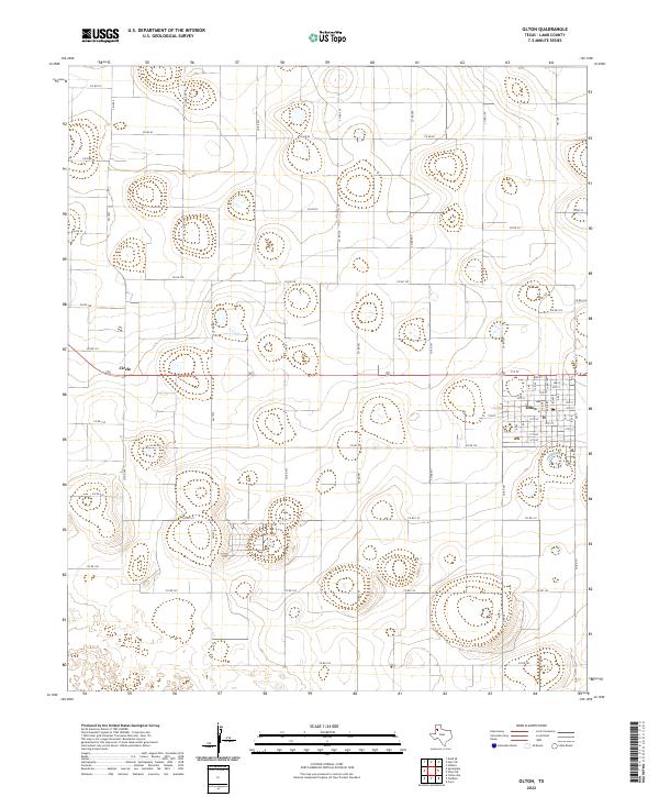 USGS Topographic Map – Olton