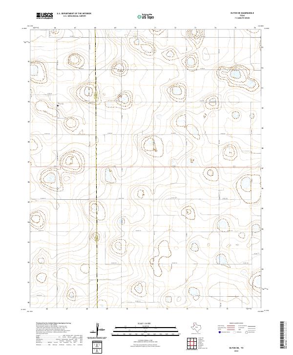2022 Map of Olton NE, 2022 Print