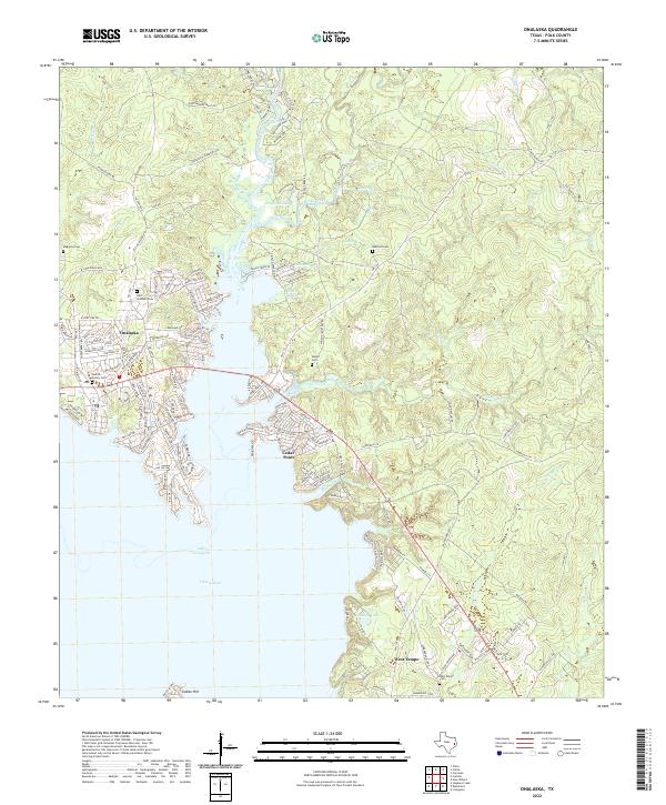 USGS Topographic Map – Onalaska