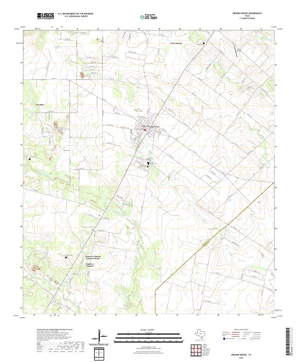 USGS Topographic Map – Orange Grove
