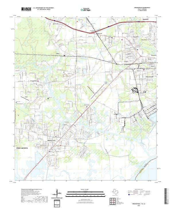 USGS Topographic Map – Orangefield