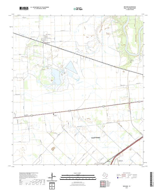 USGS Topographic Map – Orchard