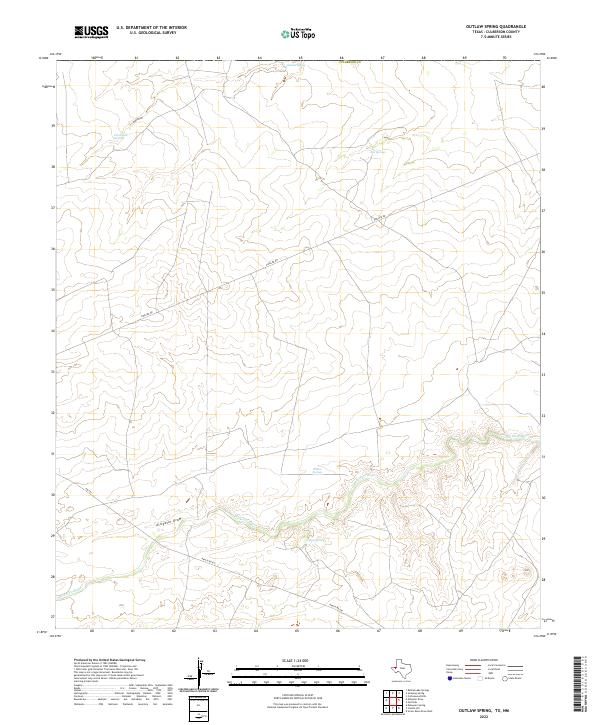 USGS Topographic Map – Outlaw Spring