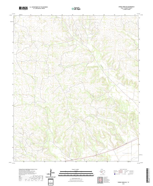 2022 Map of Owens Creek NE, 2022 Print