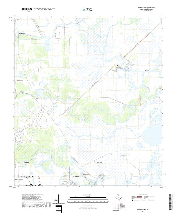 USGS Topographic Map – Oyster Creek